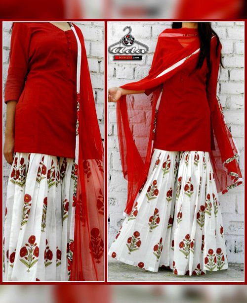 trendy sharara suits